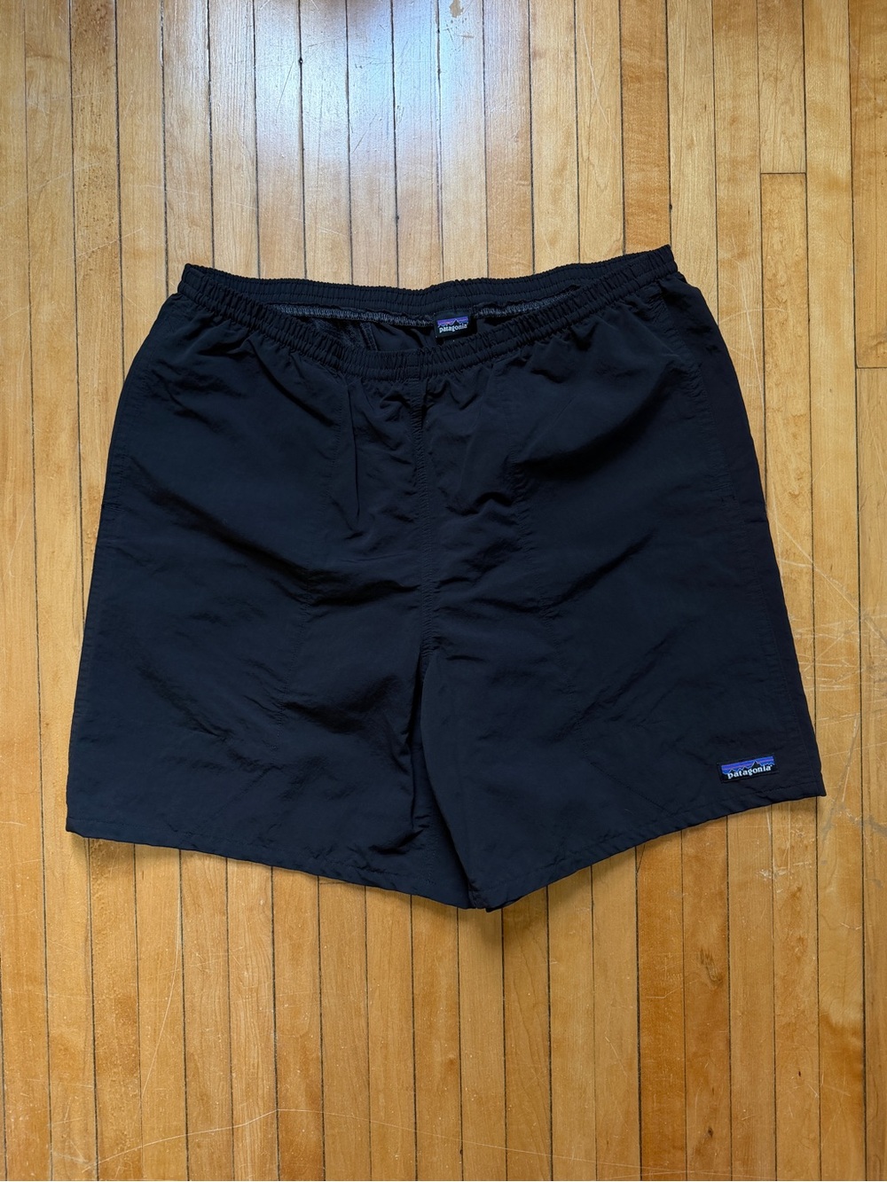Patagonia Baggies 7” Shorts Unlined Men’s Black Swim Outdoors Running Sz. L